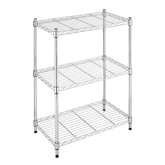 Whitmor 3-Tier Supreme Small Chrome Shelves
